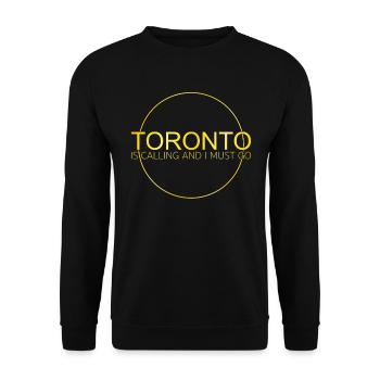 Toronto Quote - Unisex Sweatshirt - black - Front - Alina (178cm) & Michal (187cm)