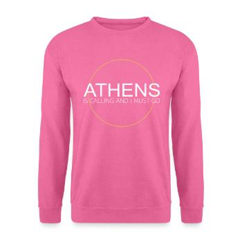 Athens Saying - Unisex Sweatshirt - pink - Front
