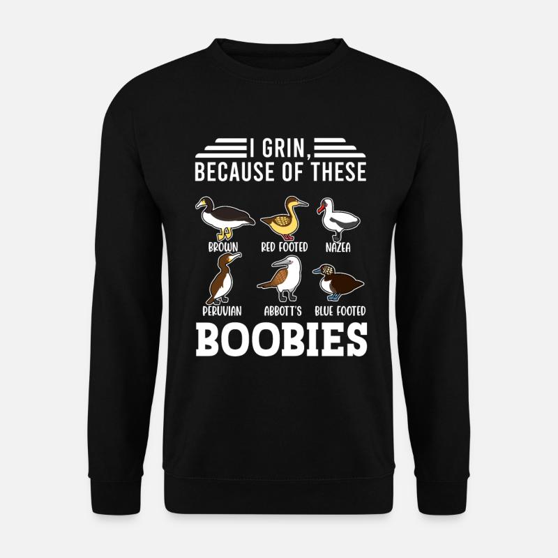 Funny Booby Seabirds Collection - Unisex Sweatshirt - black
