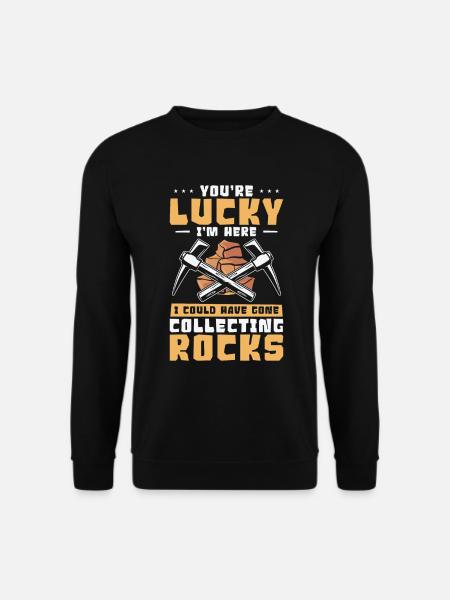 Rockhound Gesteinssammler Mineralien Edelsteine - Unisex Pullover - Schwarz