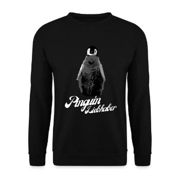 Pinguin Liebhaber Tierliebhaber Natur Meer Ozean - Unisex Pullover - Schwarz - Vorne - Alina (178cm) & Michal (187cm)