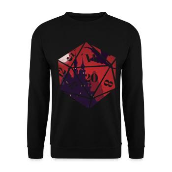 RPG-RPG-Tabletop-Rollenspiele Gamer-Rollenspiel - Unisex Pullover - Schwarz - Vorne - Alina (178cm) & Michal (187cm)
