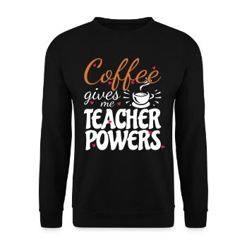 Primary School Teacher Kindergarten Educator - Unisex Sweatshirt - black - Front - Alina (178cm) & Michal (187cm)