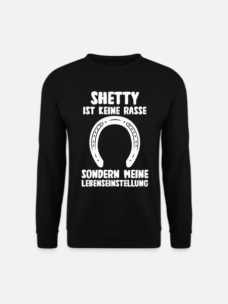 Pferd Reitsport Reiten Pferdesport Shetty - Unisex Pullover - Schwarz
