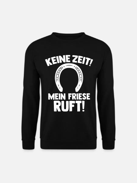 Pferd Reitsport Reiten Pferdesport Friese - Unisex Pullover - Schwarz