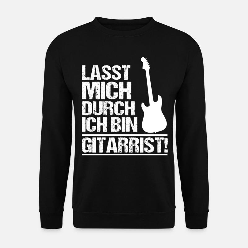 Lasst mich durch, ich bin Gitarrist! - Unisex Pullover - Schwarz