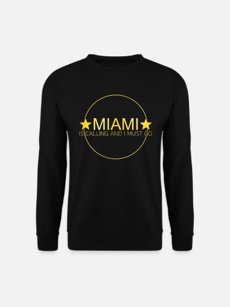 Citation de Miami - Sweat-shirt Unisexe - noir