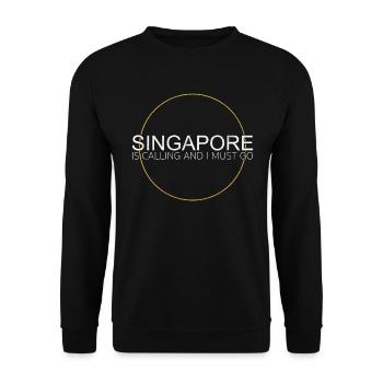 Citation de Singapour - Sweat-shirt Unisexe - noir - Devant - Alina (178cm) & Michal (187cm)
