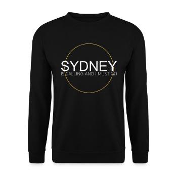 Citation de Sydney - Sweat-shirt Unisexe - noir - Devant - Alina (178cm) & Michal (187cm)