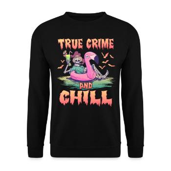 True Crime and Chill - Sweat-shirt Unisexe - noir - Devant - Alina (178cm) & Michal (187cm)