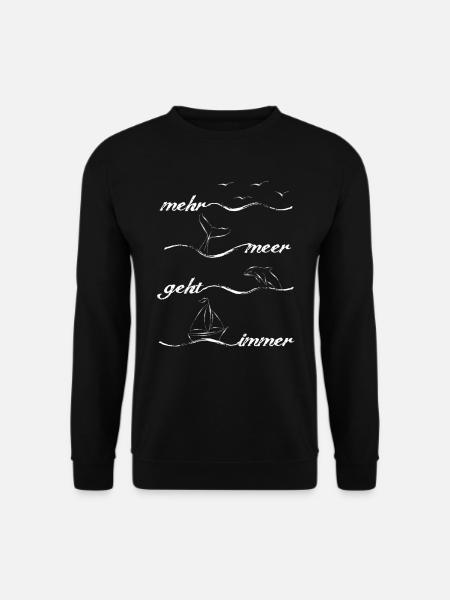 Mehr Meer Geht Immer - Unisex Pullover - Schwarz
