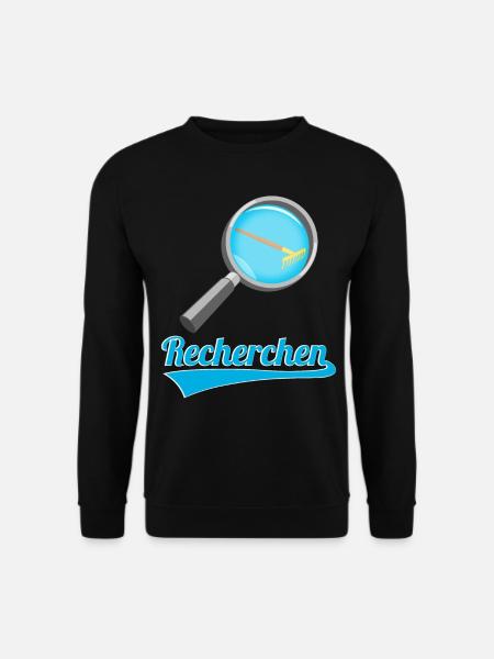Recherchen Wortwitz - Unisex Pullover - Schwarz