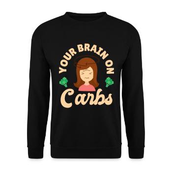 Keto-Diät Keto-Lebensmittel Ernährungsberater - Unisex Pullover - Schwarz - Vorne - Alina (178cm) & Michal (187cm)