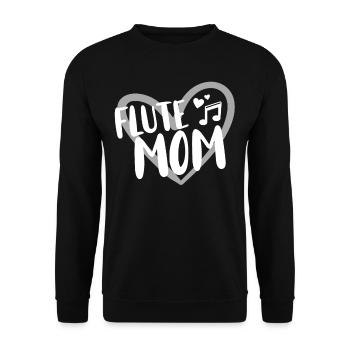 Flute Flute Musicians Brass Music - Unisex Sweatshirt - black - Front - Alina (178cm) & Michal (187cm)