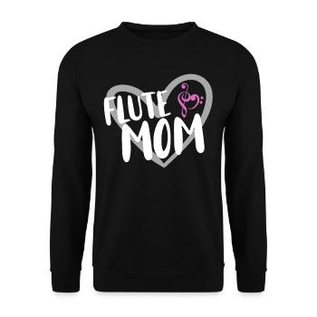 Flute Flute Musicians Brass Music - Unisex Sweatshirt - black - Front - Alina (178cm) & Michal (187cm)