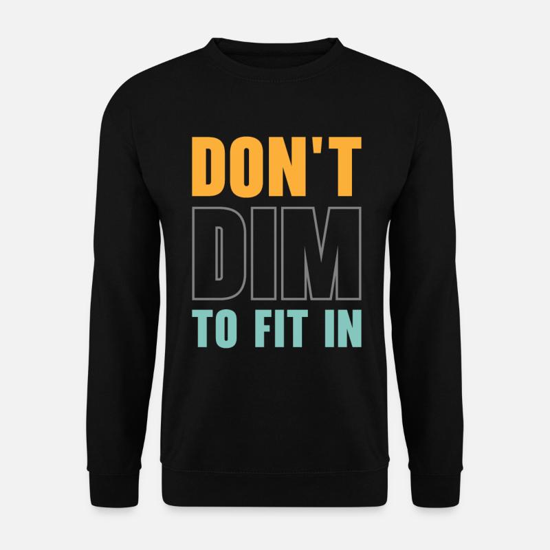 Inspirierender Positivdenker - Unisex Pullover - Schwarz