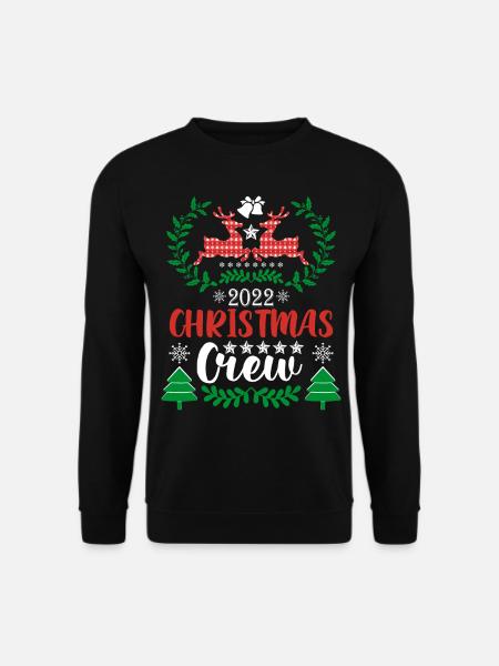 Rentier Weihnachten Pullover - Unisex Pullover - Schwarz