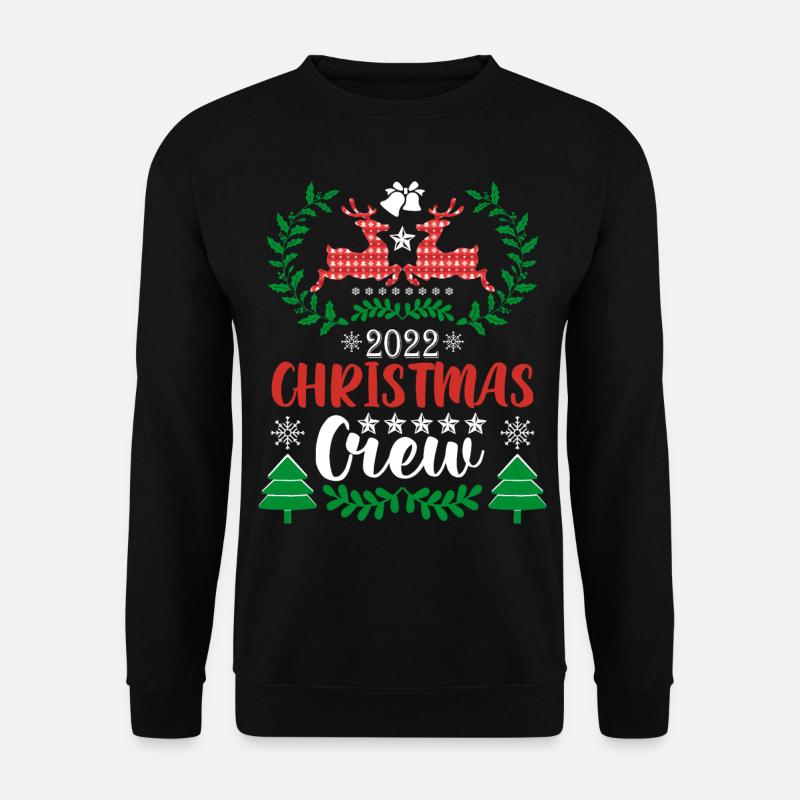 Pull de Noël de renne - Sweat-shirt Unisexe - noir