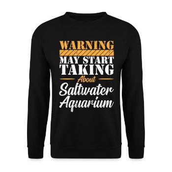 Aquarium- Aquaristik - Unisex Pullover - Schwarz - Vorne - Alina (178cm) & Michal (187cm)