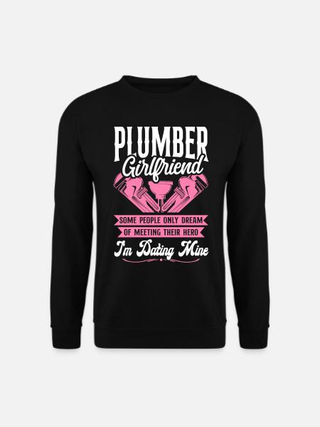 Plumbing Plumber Girlfriend - Unisex Sweatshirt - black