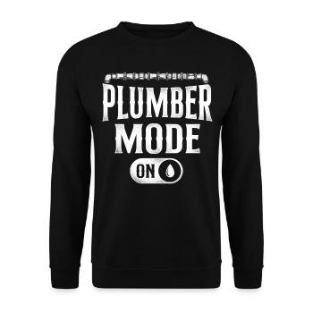 Plombier Plombier Plombier Vintage Plombier - Sweat-shirt Unisexe - noir - Devant - Alina (178cm) & Michal (187cm)