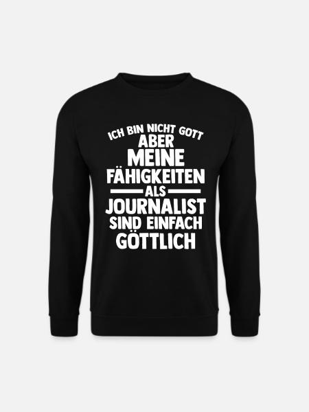 Reporter Journalistik Journalist - Unisex Pullover - Schwarz