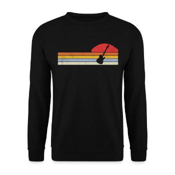 Musicien de guitare Musique de cuivres - Sweat-shirt Unisexe - noir - Devant - Alina (178cm) & Michal (187cm)