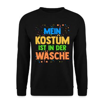 Karnevalskostüm Karnevalist Fasching Karneval - Unisex Pullover - Schwarz - Vorne - Alina (178cm) & Michal (187cm)