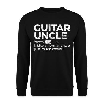 Musicien de guitare Musique de cuivres - Sweat-shirt Unisexe - noir - Devant - Alina (178cm) & Michal (187cm)