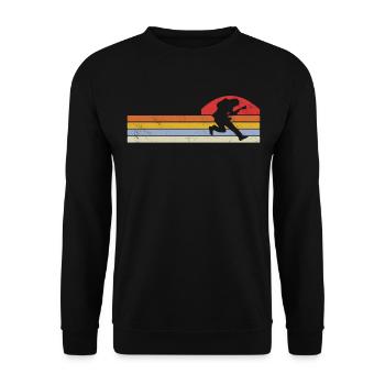 Musicien de guitare Musique de cuivres - Sweat-shirt Unisexe - noir - Devant - Alina (178cm) & Michal (187cm)