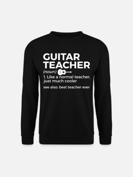 Gitarre Musiker Blasmusik - Unisex Pullover - Schwarz