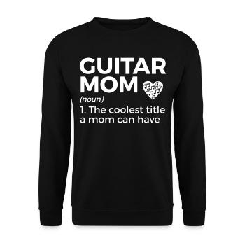 Musicien de guitare Musique de cuivres - Sweat-shirt Unisexe - noir - Devant - Alina (178cm) & Michal (187cm)