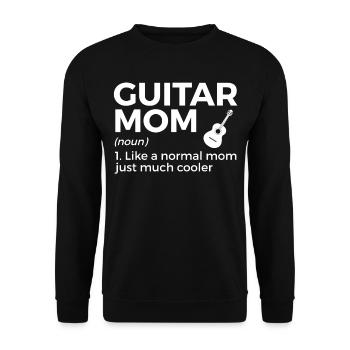 Musicien de guitare Musique de cuivres - Sweat-shirt Unisexe - noir - Devant - Alina (178cm) & Michal (187cm)