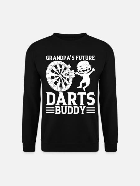 Darts Player Boy Darts Baby - Grandpa's Future Dar - Unisex Pullover - Schwarz
