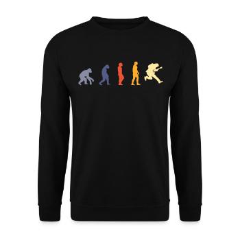Musicien de guitare Musique de cuivres - Sweat-shirt Unisexe - noir - Devant - Alina (178cm) & Michal (187cm)