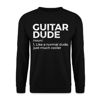 Musicien de guitare Musique de cuivres - Sweat-shirt Unisexe - noir - Devant - Alina (178cm) & Michal (187cm)