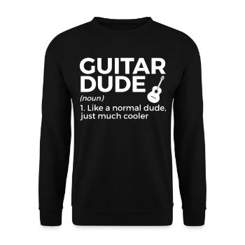 Musicien de guitare Musique de cuivres - Sweat-shirt Unisexe - noir - Devant - Alina (178cm) & Michal (187cm)