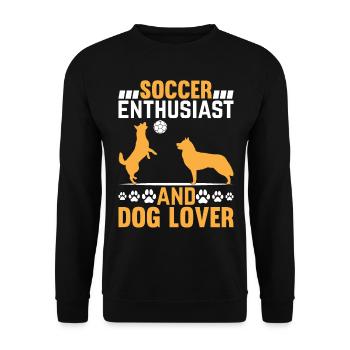 Soccer Player Cat Owner - Soccer Enthusiast And Ca - Unisex Pullover - Schwarz - Vorne - Alina (178cm) & Michal (187cm)