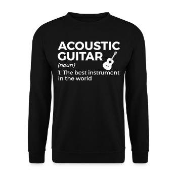 Musicien de guitare Musique de cuivres - Sweat-shirt Unisexe - noir - Devant - Alina (178cm) & Michal (187cm)