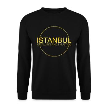 Istanbul - Unisex Sweatshirt - black - Front - Alina (178cm) & Michal (187cm)