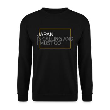 Japan Quote - Unisex Sweatshirt - black - Front - Alina (178cm) & Michal (187cm)