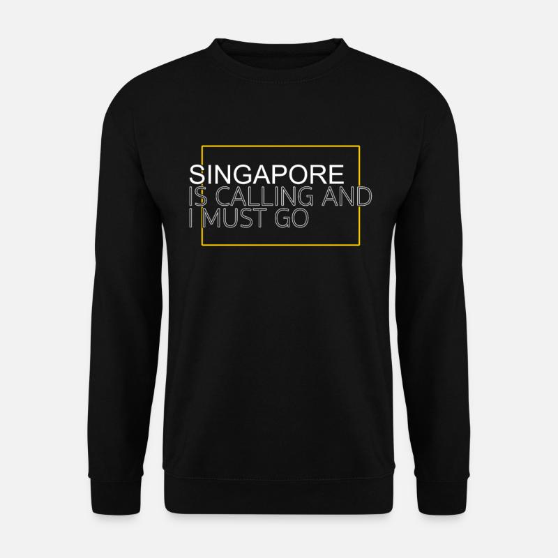 Citation de Singapour - Sweat-shirt Unisexe - noir