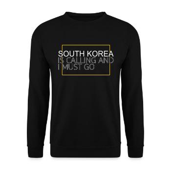 South Korea - Unisex Pullover - Schwarz - Vorne - Alina (178cm) & Michal (187cm)