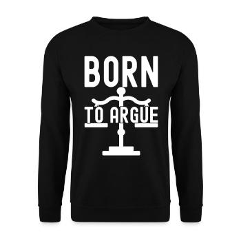 Law Student Judge Public Prosecutor - Unisex Sweatshirt - black - Front - Alina (178cm) & Michal (187cm)
