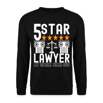 Jura Student Richter Staatsanwalt - Unisex Pullover - Schwarz - Vorne - Alina (178cm) & Michal (187cm)