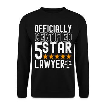 Jura Student Richter Staatsanwalt - Unisex Pullover - Schwarz - Vorne - Alina (178cm) & Michal (187cm)