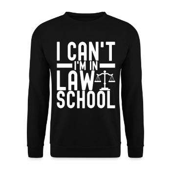 Jura Student Richter Staatsanwalt - Unisex Pullover - Schwarz - Vorne - Alina (178cm) & Michal (187cm)