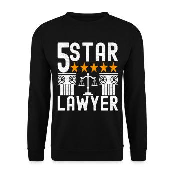 Law Student Judge Public Prosecutor - Unisex Sweatshirt - black - Front - Alina (178cm) & Michal (187cm)