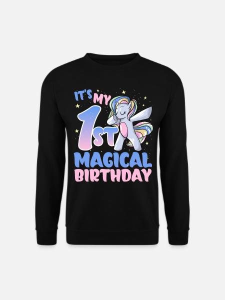 It's my 1st magical birthday - Unisex Sweatshirt - black