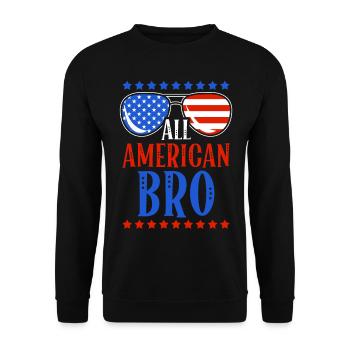 Lunettes de soleil All American Bro 4 juillet - Sweat-shirt Unisexe - noir - Devant - Alina (178cm) & Michal (187cm)